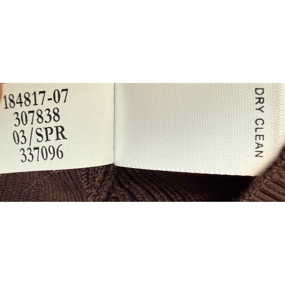 VTG Banana Republic Women's XS Silk Blend Ribbed Brown Cardigan (read) Y2K 90s - Picture 4 of 8